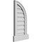 Ekena Millwork Quarter Round Top Right Surface Mount PVC Gable Vent w/ 2"W x 2"P Brickmould Sill Frame, 12"W x 26"H GVPQR12X2603SN - alternate 3